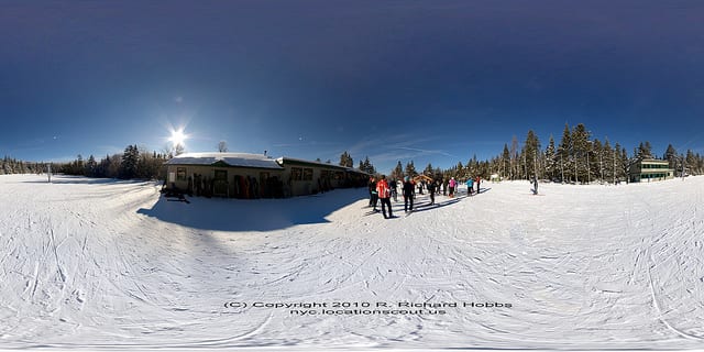 VR Pano: Mt Van Hoevenberg Cross Country Ski Center DSC00121 Panorama-logo copy