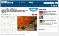 CNN Money - 5 Spots for Fall Foliage